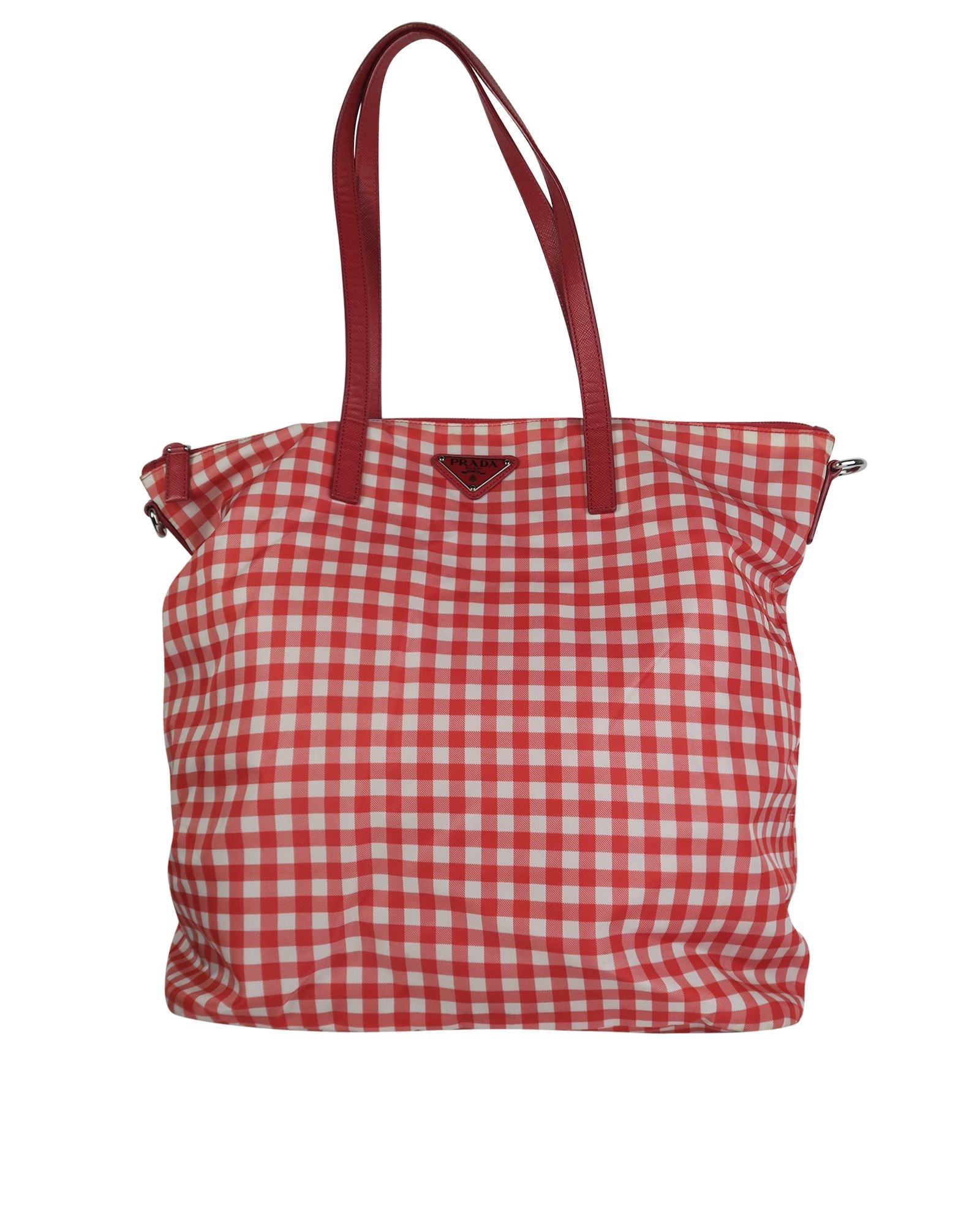 Prada 2025 gingham tote